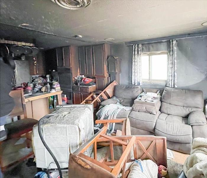 Apartment damaged after kitchen fire